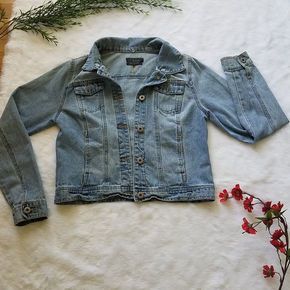 Today ONLY! $15 Denim Jacket Ci Sono - Picture 1 of 6